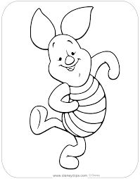 Coloring Page Of Piglet Dancing A Jig Piglet Winniethepooh Dance Coloring Pages Coloring Pages Bear Coloring Pages