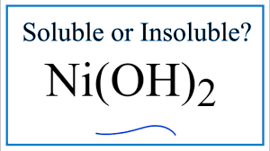 Is Ni Oh 2 Soluble Or Insoluble In Water Youtube