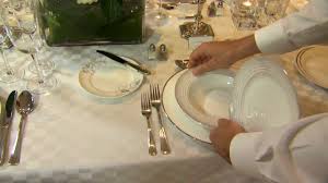 The four side chairs have a cross back design, adding flair to this stunning set. How To Set A Formal Dining Table Part 2 Youtube