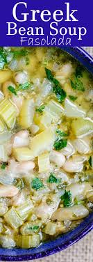 All Star Greek Bean Soup Using Canned Beans For A Shortcut This Fasolada Is Quick Weeknight Recipe Flavor Pack Greek Recipes Soup Recipes Vegetarian Recipes