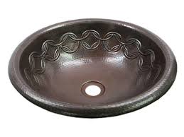 lg round rings copper sink copper