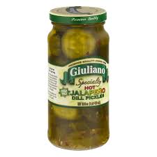 I'll make some refrigerator pickled hot peppers for the rest of us. Giuliano Specialty Dill Pickles Hot Jalapeno Walmart Com Walmart Com