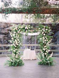 This Couple Exchanged Vows In Malibu Surrounded By Oak Trees And Natural Waterfalls Calamigos Ranch Wedding Ranch Wedding Waterfall Wedding
