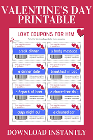 Love Coupons For Him Valentines Day Coupons Printable Love Coupons In 2020 Love Coupons For Him Love Coupons Love Coupons For Her