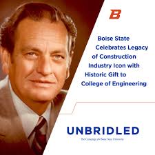 Boise State College of Engineering has received a $2.25 million gift, a  tribute to the late international construction industry leader and former  Morrison-Knudsen (M-K) CEO William H. McMurren. The gift creates resources