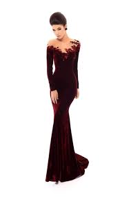 Tarik Ediz 93663 Dress Black Tie Wedding Guest Dress Velvet Dress Long Evening Dresses
