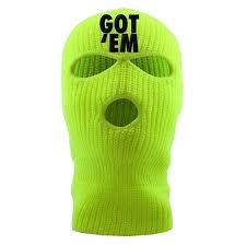 You Know I Had To Do It To Em Template Got Em Neon Lime Black Thread 3 Hole Ski Mask Ski Mask Yellow Sneakers Black Thread