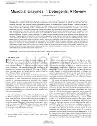 Pdf Microbial Enzymes In Detergents A Review Sumeyra Gurkok