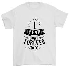1 Year Down Forever To Go 1st Wedding Anniversary T Shirt Gift Ideas Famil 1st Wedding Anniversary First Wedding Anniversary 1st Wedding Anniversary Gift