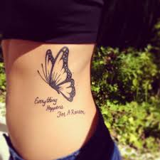 Its me and the moon she says and i've got not trouble with that and i am a butterfly but you wouldn't let me die i am a butterfly. ooh. Your Wings Were Ready Tattoo With Butterfly Tattoo Design