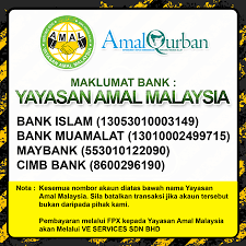So far memang amni love sangat dengan maybank sebab dia universal dan interface dia. Nombor Akaun Yayasan Amal Malaysia Amal Qurban
