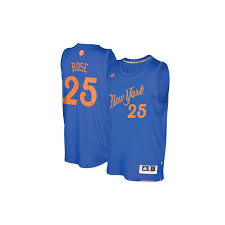 The new york knicks tweeted a photo of derrick rose's new jersey on thursday. Men S New York Knicks Derrick Rose Authentic Royal Blue 2016 2017 Christmas Day Adidas Jersey