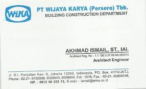 Nama perusahaan yang bagus menurut islam dan artinya, yang baik menurut fengshui. Pt Wijaya Karya Kartu Nama Kartu