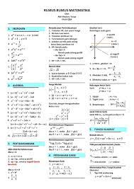 Maybe you would like to learn more about one of these? On Sbmptnfess On Twitter Mini Notes Kumpulan Rumus Matematika By Ade Maulana Y