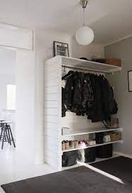 This will let you hang hooks for clothes, bags and jackets. Entrywaygoals When Storage Is Tight And There S No Coat Closet In Sight Closet Small Bedroom No Closet Solutions Storage Solutions Closet