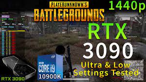 Pubg Rtx 3090 I9 10900k 5 2ghz Ultra Low Settings 1440p Youtube