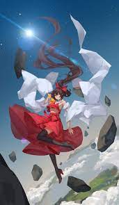 楽園の巫女 uuuu pixiv イラスト 博麗霊夢 東方 キャラ