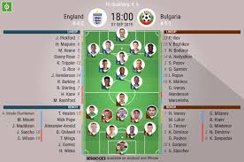 The table is divided into the teams still in the tournament and the ones already eliminated. England V Bulgaria As It Happened