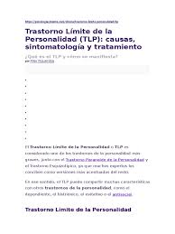 Trastorno límite de la personalidad. Trastorno De Personalidad Limite Trastorno Limite De La Personalidad Depresion Estado De Animo
