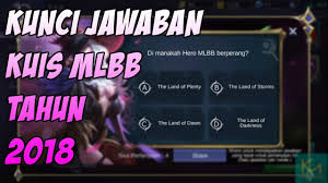 Menjawab Kumpulan Kuis Mlbb Beserta Pembahasan Mobile Legends Event Youtube