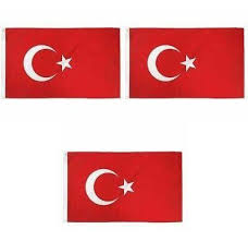Los turcos usaban banderas rojas desde la edad media. 3 Pack Turquia Bandera Turca 3x5 Poliester Interior Band 528 Mercado Libre