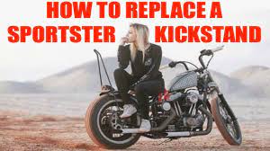How To Replace A Kickstand On A Hd Sportster Youtube
