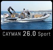Na prvi pogled je postavitev konzole na sredini precej tradicionalna, prav tako klop na premcu in sončna ploščad spredaj. Cayman 19 Sport Ranieri International