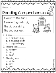 Free Reading Comprehension 1st Grade Reading Worksheets First Grade Reading Comprehension Kindergarten Reading Worksheets