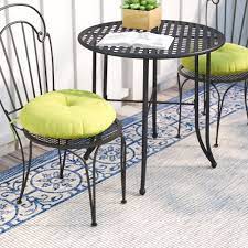 Description this round bistro cushion has a knife edge and finishes at 16 inches with cloth ties. Mistana Sarver Bistro Outdoor Seat Cushion Reviews Wayfair