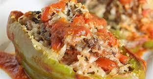 Chef John S Stuffed Peppers Recipe Recipes Stuffed Peppers Peppers Recipes