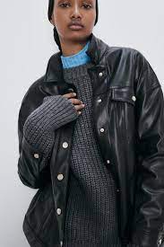 Pin By Isilkan On Odezhda Leather Shirt Oversized Jacket Jackets