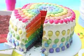 Rainbow Cake Gateau Arc En Ciel Pour Ceux Qui Aiment Cuisiner Gateau Multicolore Gateau Arc En Ciel Idee Gateau