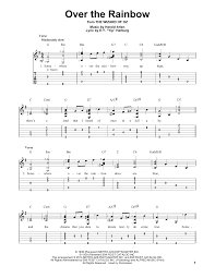 Somewhere over the rainbow/ wonderful world chord chart (israel kamakawiwo'ole version) Over The Rainbow By Harold Arlen Easy Guitar Tab Guitar Instructor