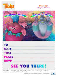 Download, print or send online with rsvp for free. Trolls Party