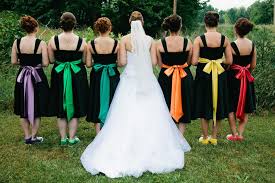 Bridesmaids Dresses Colorful Wedding Gown Bridesmaid Poses Rainbow Wedding Theme Rainbow Wedding Rainbow Bridesmaids