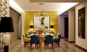 Classy blues and reds combine neatly with white ceilings, particularly when used in conjunction with features like wainscoting or dado rails. Top 5 Dining Room Ideas From The Best Designers In The Uk