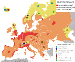 Explicati raportul dintre densitatea populatiei, repartitia sistemului de metropole si gradul de urbanizare. Geografilia Densitatea PopulaÈ›iei In Europa Valori È™i Cauze
