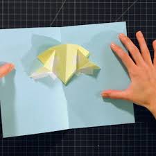 Make a few simple cuts into a piece of most cards are folded widthwise, although you can fold it lengthwise to make a tall card. How To Make A V Fold On A V Fold Pop Up Card Howcast