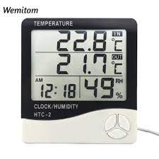 Technical support · expertise you can trust · effortless ordering Htc 2 Digital Thermometer Hygrometer Weather Station Temperature Humidity Meter Clock Wall Indoor Shopee Philippines