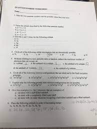 Azimuthal or angular momentum quantum number (ℓ). 33 Quantum Numbers Worksheet Chemistry Worksheet Project List