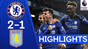 Egyptian el ghazi capitalised on christensen's absence from the. Chelsea 2 1 Aston Villa Mount S Stellar Volley Abraham S Return Bring Home The Win Highlights Youtube