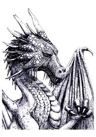 Dragon Dragons Coloring Pages For Adults Just Color Coloriage Dragon Coloriage Difficile Coloriage