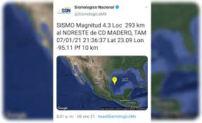 La información, videos y noticias internacionales. Ssn Reporta Sismo En Golfo De Mexico Frente Cd Madero Tamaulipas