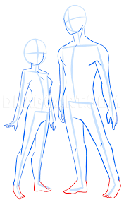 How To Draw Anime Anatomy Step By Step Drawing Guide By Puzzlepieces Dragoart Com An anime character's body isn't as much as different like human body. how to draw anime anatomy step by step