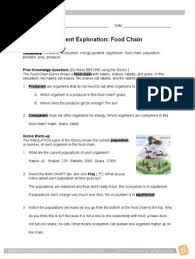 Producers are organisms that do not need to eat other organisms to obtain energy. Food Chain Gizmo Activity Predation Ecosystem