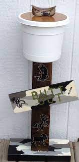 How hard can it be to make a platform that goes up and down? 23 Ashtrays Ideas Ashtrays Outdoor Ashtray Diy Outdoor