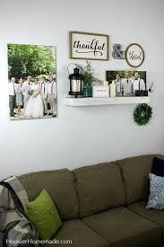 Images of wall decorating ideas for living room. Wall Decor Using Canvas Prints Hoosier Homemade