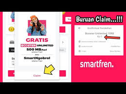 Ada paket internet berbasis volume, 1on plan, booster unlimited, internet unlimited, dan power zoom plan. Claim Paket Booster Unlimited Smartfren Youtube