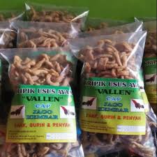 Terigu cakra lada dan ketumbar.cara membuat usus krispiusus krispi mantulmasakan indonesiamasakan mudahma. Kripik Usus Ayam Crispy Rasa Original Vallen Jago Enak Shopee Indonesia