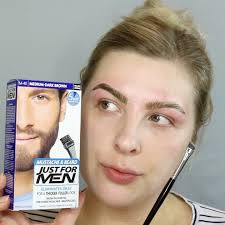 This Woman Transforms Her Eyebrows With Men S Hair Dye And Whoa Dyed Hair Men Dye Eyebrows Beard Dye